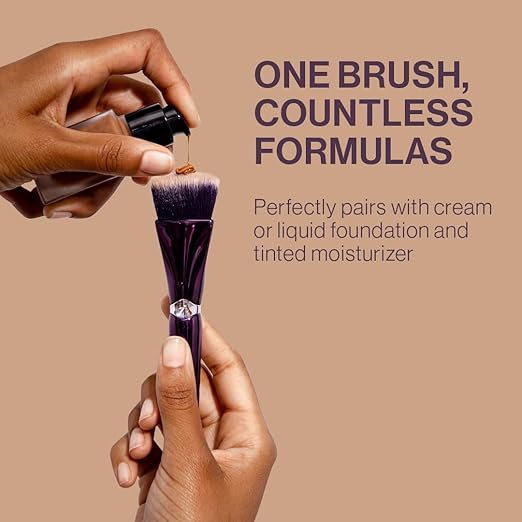 Anisa Beauty Pinnacle Foundation Brush | Professional Makeup Brush for Seamless Foundation Application | Soft Vegan Fibers for Flawless Blending | Ideal for Liquid Cream and Powder Formulas