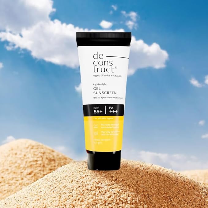 De-construction Lightweight Gel Sunscreen with SPF 55+ PA+++ Broad Spectrum Protection 50g
