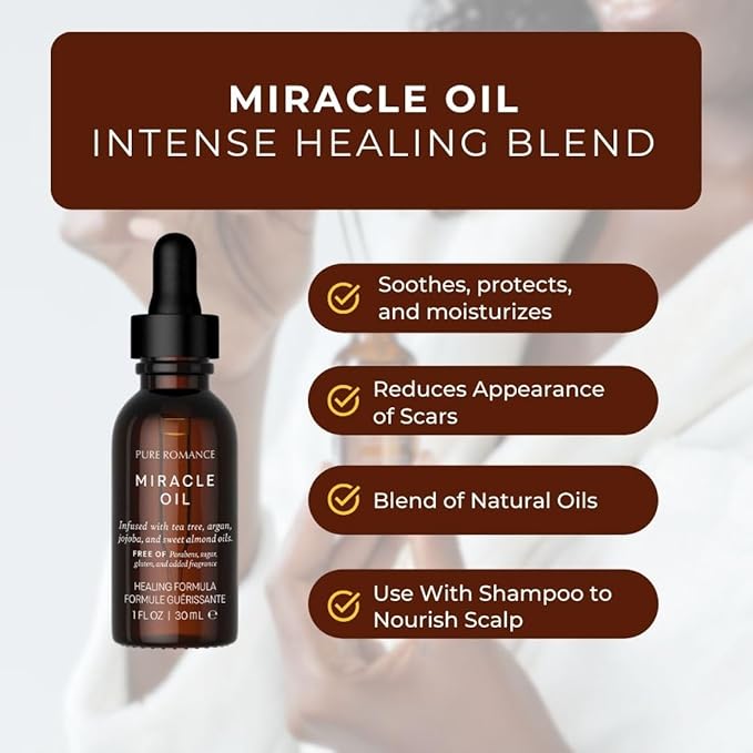 Pure Romance HeLi Miracle Oil | Natural Body Oil with a Versatile Healing Formula Our Best Skin Care Product for the Repairing Damaged Skin the Natural Way 1 Fl Oz