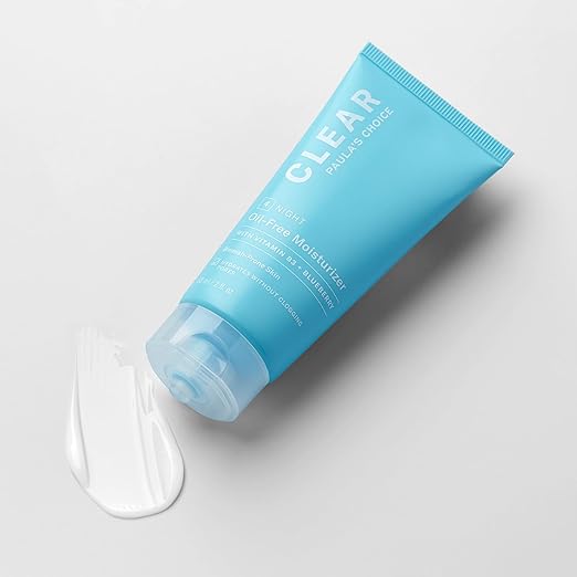 Paula's Choice CLEAR Oil-Free Face Moisturizer Lightweight Facial Cream for Acne-Prone Skin Hyaluronic Acid Pore-Minimizing Niacinamide Soothing Antioxidants Calms Redness Fragrance- Free
