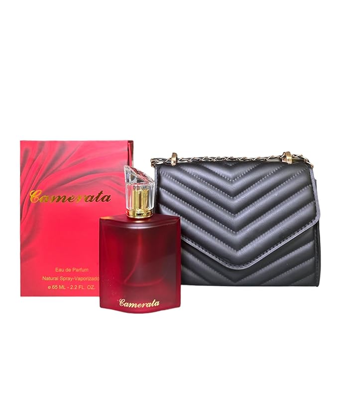 CAMERATA D'LUJO ESTUCHE DE REGALO (PERFUME+CARTERA) (Cartera Negra/Black Purse)