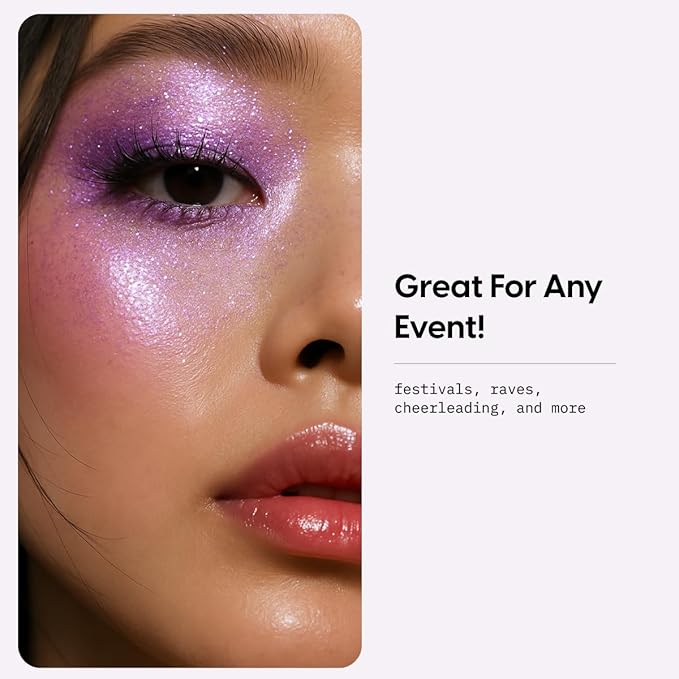 KARA BEAUTY ELECTRIC DISCO Glitter Eyeshadow Palette ? 30 Color Pressed Glitter Makeup Palette for Face Body &amp Eyes No Glue Needed Chunky &amp Fine Glitter for Rave Festival Makeup Mermaid Vibe