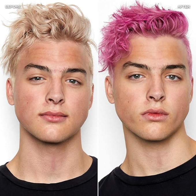 Overtone Semi Permanent Hair Color Conditioner Pastel Magenta is Magenta Morning 8 oz Nourishing Damage-Free Color Depositing Mask for All Hair Types with Shea Butter &amp Coconut Oil Vegan