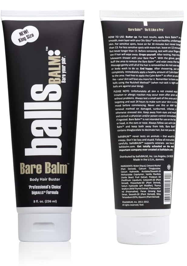 The Bare Pair Triple Pro Pac King Kombo - Body Hair Management System (w/Exfoliating Glove)