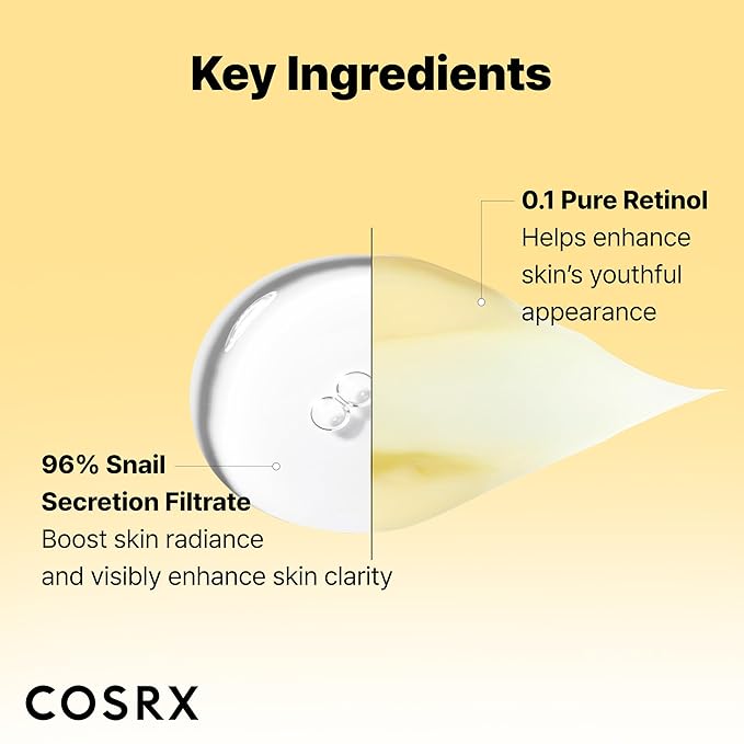 COSRX Snail 96% Mucin Power Essence 2ea &amp Retinol 0.1% Cream Mini Sample 1ea Glass Skin Starter Set Amazon Exclusive Daily Hydrating &amp Firming Korean Skin Care Kit Gift Set Stocking Stuff