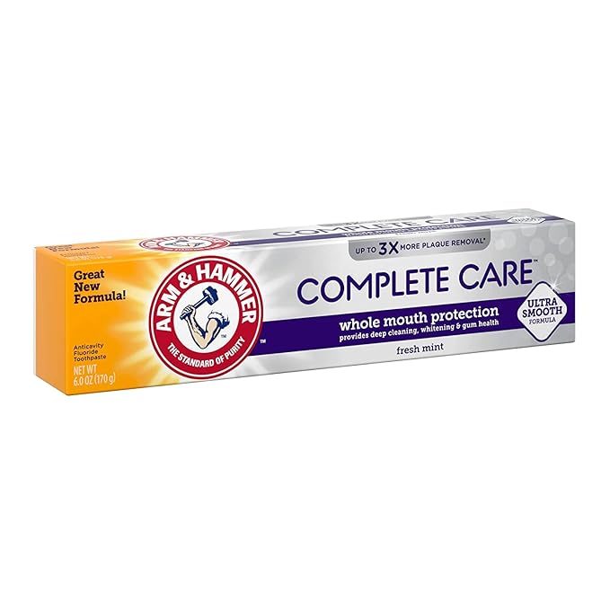 Arm &amp Hammer Complete Care Stain Defense Fluoride Anticavity Toothpaste 6 oz (Pack of 6) (Packaging May Vary) (Packaging May Vary)