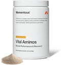 Momentous Vital Aminos Powder Supplement - BCAA &amp EAA - Tropical Punch - NSF Certified for Sport - GMO- &amp Gluten-Free - 30 Servings - Package May Vary