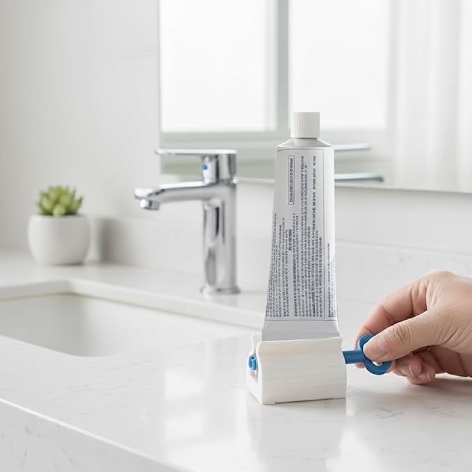 Toothpaste Squeezer Key ? Bonus Tube Roller for Max Whitening &amp Fluoride Tubes | Fits Most Toothpaste Sizes | Easy Squeeze No Waste | 5-Pack Value Set