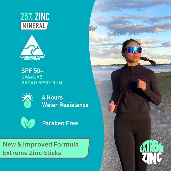 Sun Zapper Extreme Zinc Sunscreen Stick Beauty Pack ? SPF 50+ Sunblock in Tan Bronze &amp Pink ? Made in Australia