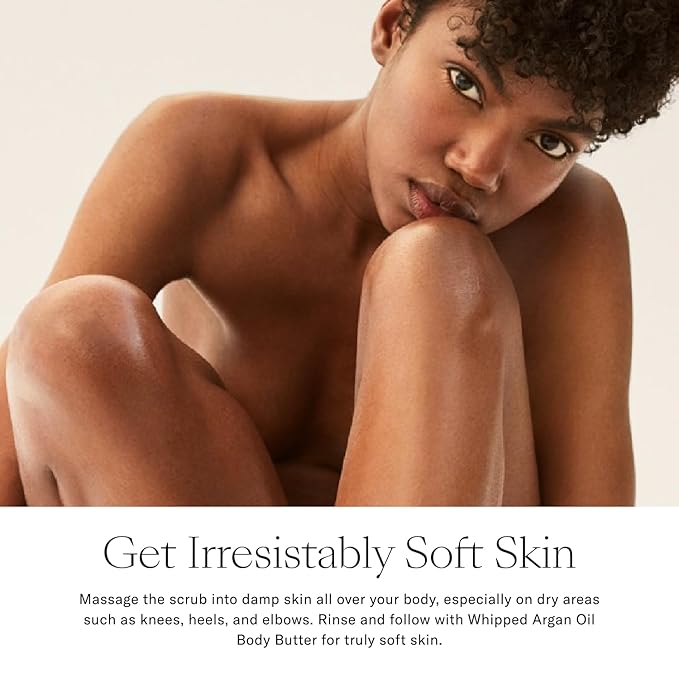 Josie Maran Bod Squad Body Care Set - Includes Argan Sugar Scrub &amp Body Butter - Nourishes Skin with Gentle Exfoliation and Intense Hydration - Unscented (2 Count)