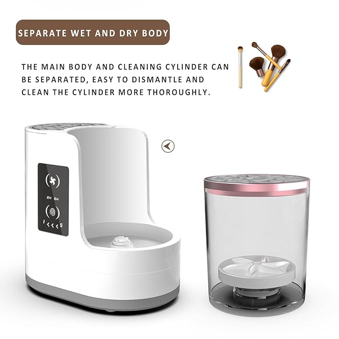 3 IN 1 Electric Makeup Brush Cleaner Electric Cleaning and Quick Drying Makeup Brushes for Lazy Families Automatic Makeup Brush Cleaning Tool with Drying Function for Makeup Brushes