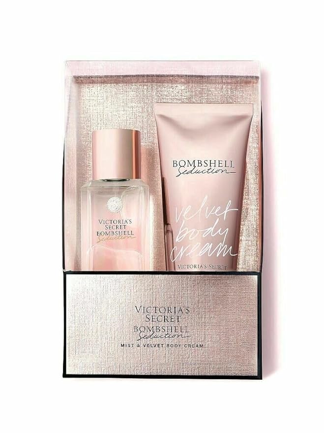 Victoria's Secret Gift Set Bombshell Seduction 2 Piece Mist &amp Velvet Body Cream