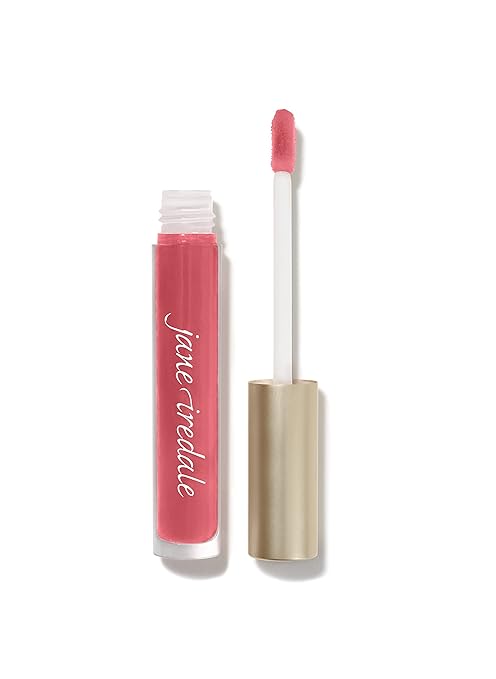 jane iredale HydroPure Hyaluronic Lip Gloss | Hydrating Gloss Plumps Exfoliates and Smooths | Non-Sticky | Vanilla Scent | Vegan and Cruelty Free
