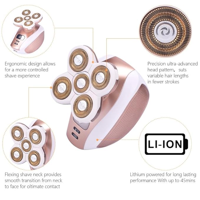 Head Shavers for Bald Men Protable electric women shaver hair removal epilator female shaving machine for leg body facial razor rechargeable lady shaver