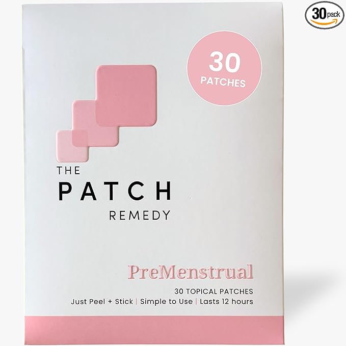 The Patch Remedy Pre Menstrual Patch | Chasteberry Magnesium Evening Primrose Dong Quai B6 &amp Vitamin E | 30 Patches