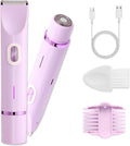 Bikini Trimmer for Women 2-in-1 Electric Razor for Women Cordless Electric Shaver Type-C Bikini Trimmer for Body Face Underarm Leg Arm Intimate Areas Wet &amp Dry Use Waterproof Purple
