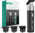 VOYOR Body Hair Trimmer for MenElectric RazorVersatile Groin &amp Body TrimmerWaterproof and Cordless Shaver Manscaper for Men USB-C Charging GroomerCeramic Blade Razor Male Grooming HT310 (Bla