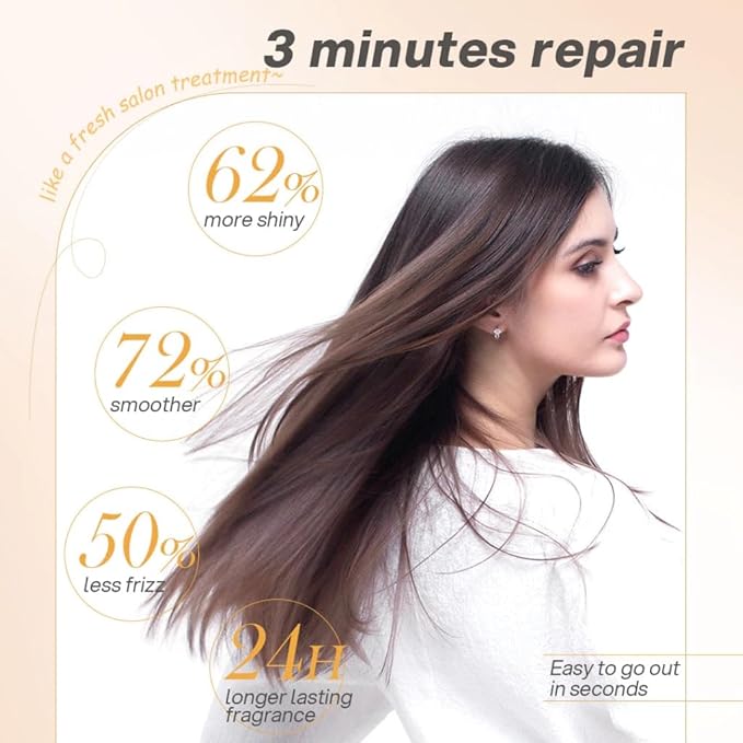 Bremod Performance Wheat Protein Hair Mask Intensive Repair Treatment for Color-TreatedDamaged Hair Strengthens Boosts Elasticity Adds Volume Locks in Moisture 16.9 Fl Oz