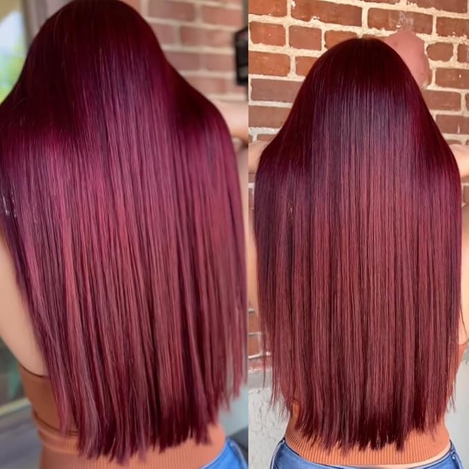 Pallure Color Pigment Refresher Mask Semi Permanent Hair Color Depositing Conditioner 8.5 Oz Fiery Red