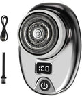 Head Shavers for Bald Men Mini Electric Razor Wet and Dry Washable Razor USB Charging Digital Display Portable Electric Shaver (Color : Gradient Black)