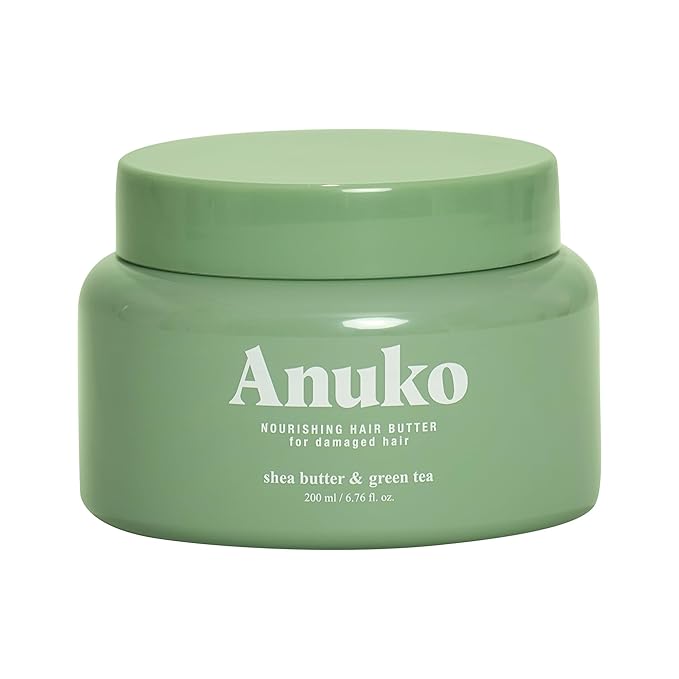 Nourishing Hair Butter for Damaged Hair 6.7 oz Shea Butter &amp Green Tea Korean Hair Care Hair Treatment Mask Vegan Protein