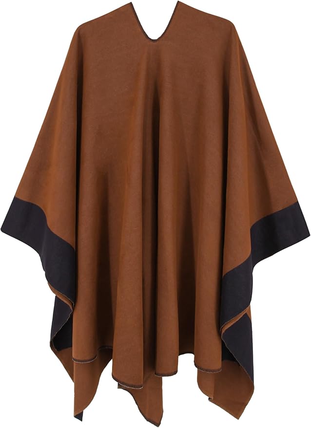 Moss Rose Women's Shawl Wrap Poncho Ruana Cape Open Front Cardigan Shawls for Fall Winter