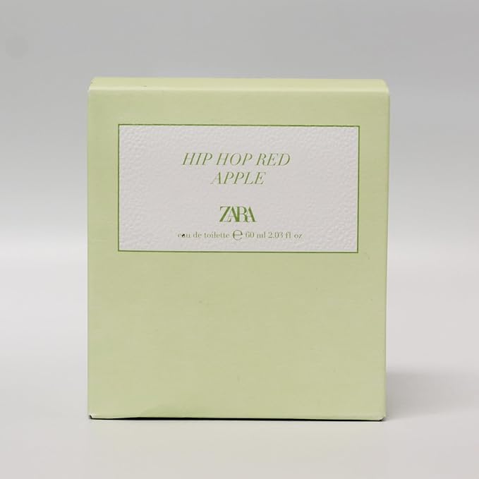 Zara Hip Hop Red Apple Perfume for Kids Fruity Floral Scent with Apple White Flowers and Soft Musk Special Fruit Inspired Fragrance Collection Eau de Toilette 60ml (2.03 fl. oz.)