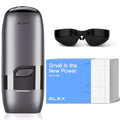 Blex Mini Laser Hair Removal for Women and Men IPL Laser Hair Removal Device 201g Mini-Sized Design 2 in 1 with Skin Rejuvenation Painless at-Home Hair Remover Black