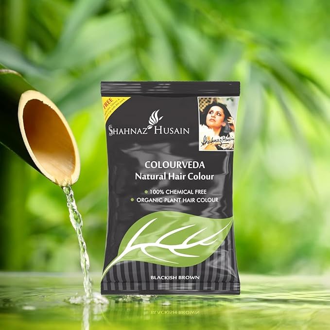 Shahnaz Husain Colourveda Natural Hair Colour Blackish Brown 100g (Pack of 3)