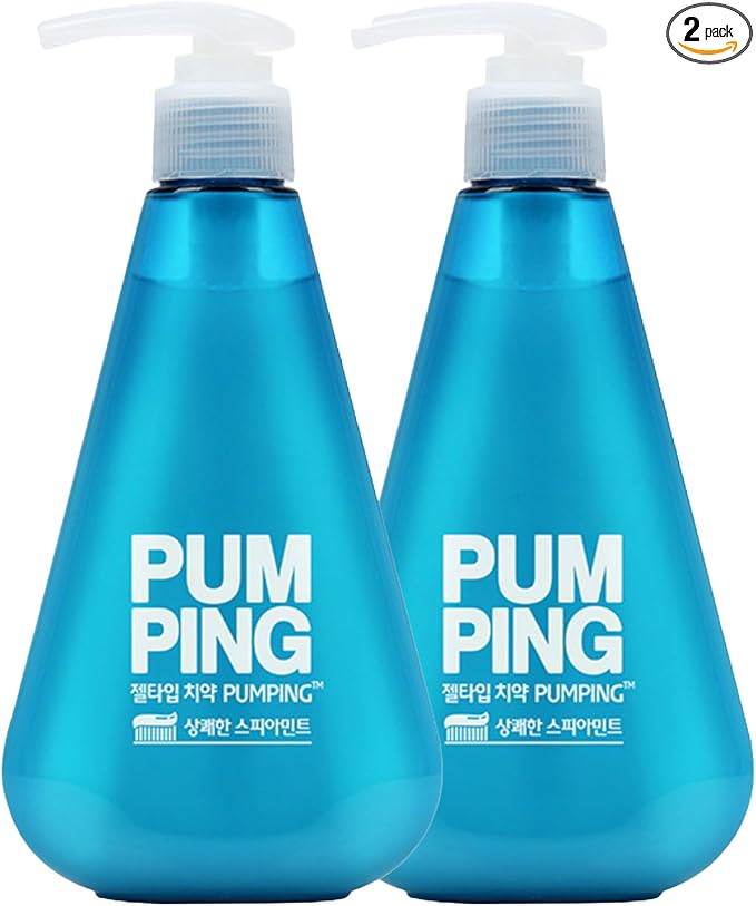 Pumping Toothpaste Spearmint Scent 10.05oz (285g) x 2 Pack ? Gel Type Fresh Tartar Care