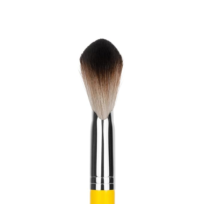 Bdellium Tools Professional Makeup Brush - Studio Series 991.5 Highlighting Fan - With Soft Synthetic Fibers For Topping the Cheekbones (Yellow 1pc)