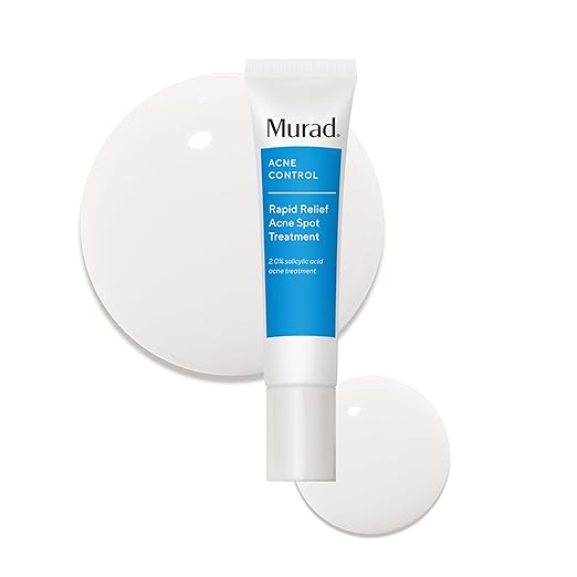 Murad Rapid Relief Acne Spot Treatment - Fast-Acting Blemish Spot Treatment with 2% Salicylic Acid Pine &amp Thyme Complex Horse Chestnut and Oat - Clear Gel Treats Acne &amp Soothes Skin Fast