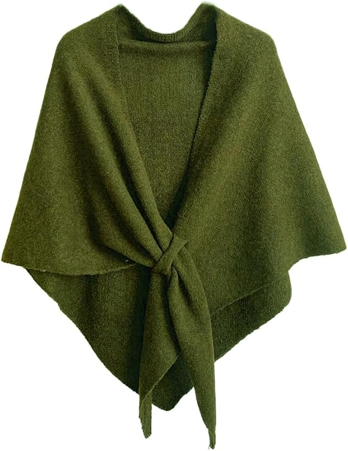 Winter Shawl Wraps Women Knitted Shawls and Wraps Cardigan Cape Wool Pashmina Shoulder Top Sweater Shawl Scarf 2025