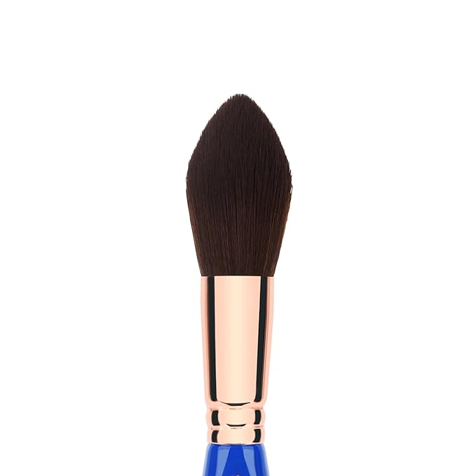 Bdellium Tools Professional Makeup Brush - Golden Triangle 974 Tapered Powder - With All Vegan and Soft Synthetic Fibers For Sculpt &amp Shape (Blue 1pc)