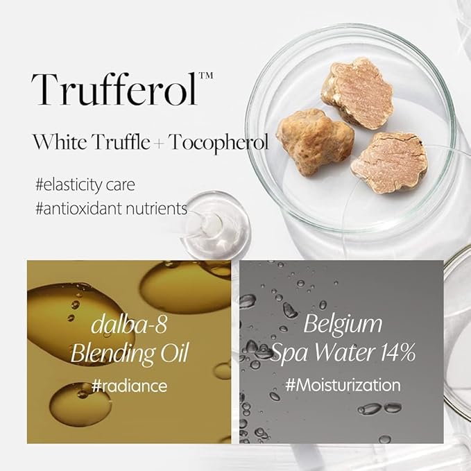 d'alba Piedmont Italian White Truffle Return Oil Cream Cleanser Vegan Skincare Easy One Step Cleanser for Sebum &amp Makeup Removal Hydrating Cleanser for Sensitive Skin Korean Skin Care
