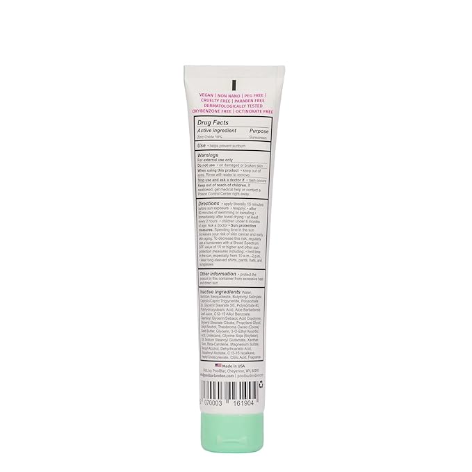 PoolBar SPF 50 Hydrating Mineral Body Sunscreen Cream for Women and Men Skin Care - Coconut Vanilla Scent Sun Care Vegan and Water Resistant Broad Spectrum Sunscreen 130 ml (4.3 Fl. Oz) (Pack of 3)