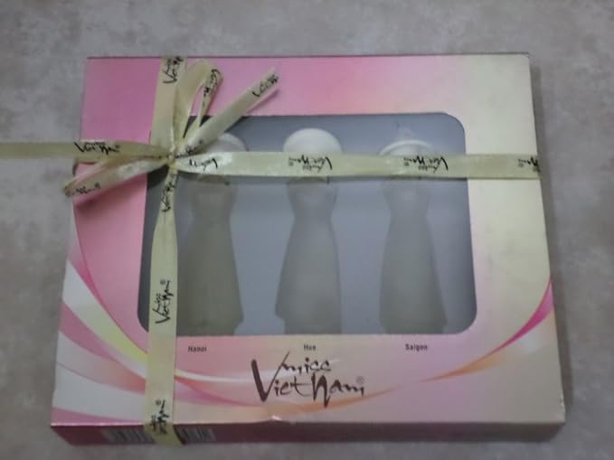 Miss Vietnam-hanoi Hue and Saigon 3 Mini Perfume Set 8ml/0.27 Fl Oz Each