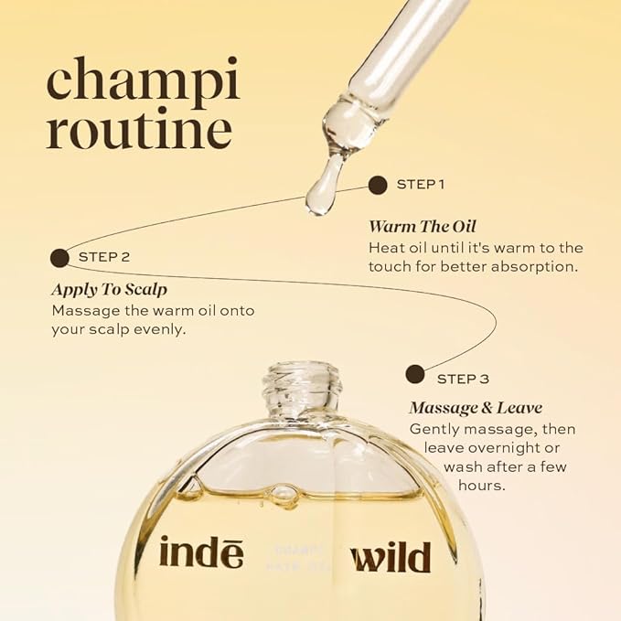 Inde Wild Hair Oil 16+ Ayurvedic drafts Strengthening and Hydrating Treatment for Scalp and Roots