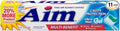 Aim Multi-Benefit Cavity Protection Gel Toothpaste Ultra Mint 5.50 oz (Pack of 11)