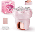 PRITECH Electric Razors for Women Legs Easy-Clean Body Shaver Wet &amp Dry Waterproof Bikini Trimmer Portable Lady Hair Remover for Face Underarms Pubic (Pink)