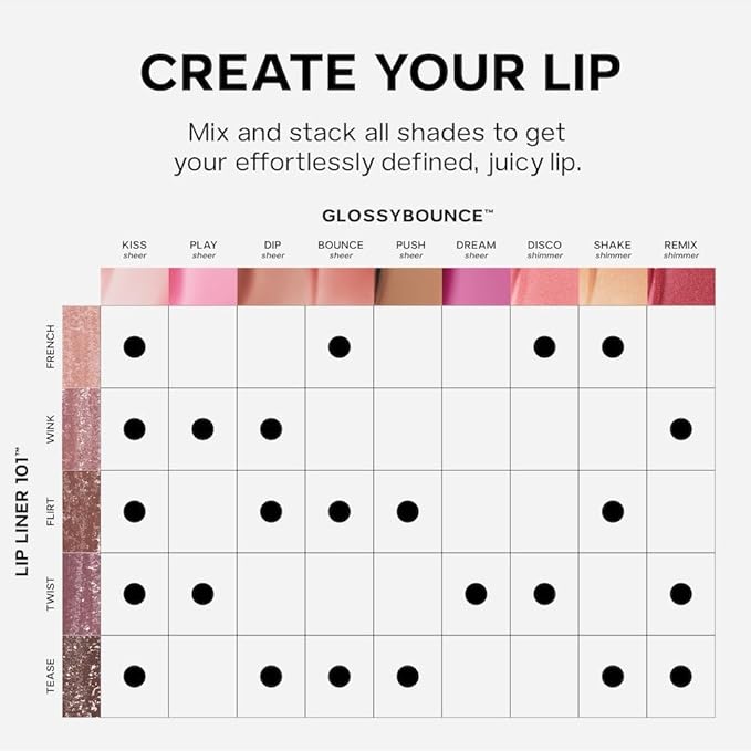 Saie Glossybounce - Hydrating Lip Gloss and Tinted Lip Oil Hybrid with Hyaluronic Acid &amp Jojoba Oil for Non-Sticky Ultra-Shiny Plump &amp Soft Lips - Everyday Makeup Essential - Disco (.17 oz)