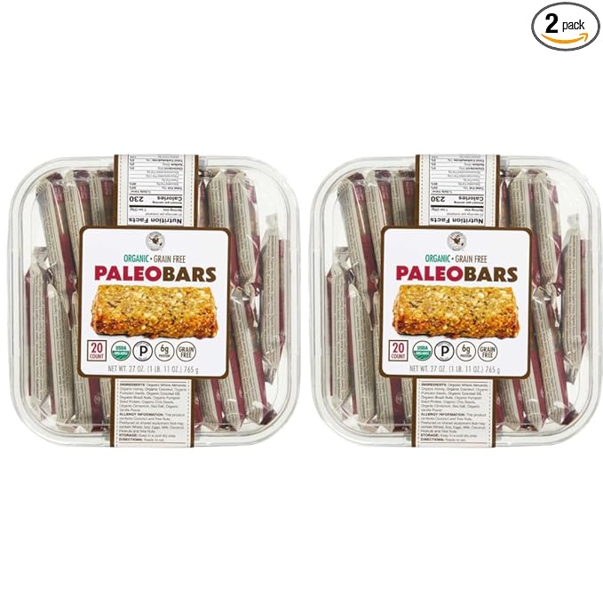Generic Universal Bakery Organic Paleo Bars 1.35 Ounce (20 Count) (2 Pack)