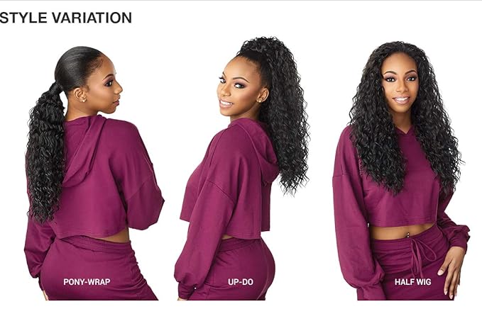 Sensationnel Instant Updown Halfwig Pony - Iud 2 4 Style in 1 Half Wig And Pony Drawstring (T2/27)