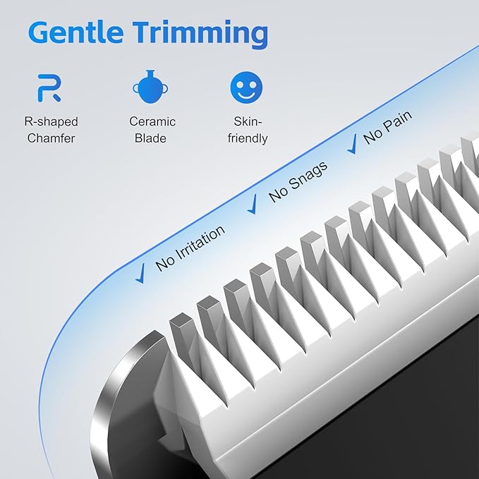 Body Hair Trimmer for Men: Manscape Electric Razor Versatile Hair Trimmer for Groin Beard Nose/Ear Hair Waterproof &amp USB-C RechargeableTravel LockChristmas Gifts for Men