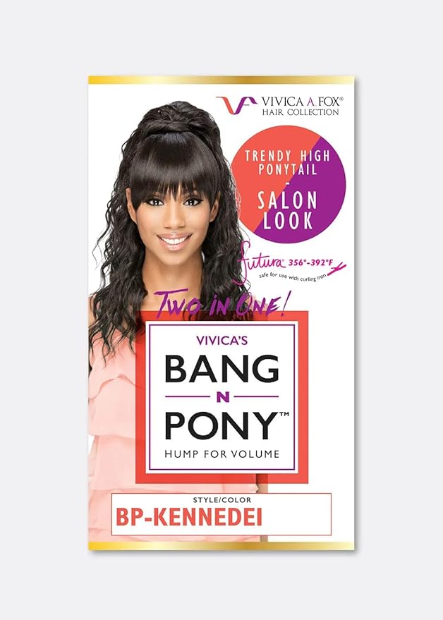 Vivica A. Fox 20 Inch Loose Layered Spiral Curl Ponytail with Dome Top and Fringed Bang New Futura Synthetic Hair - BP-KENNEDEI (P2332)