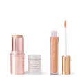 Josie Maran Color Stick &amp Lip Gloss Makeup Set - Argan Oil-Based Makeup Balm for Lips Cheeks &amp Eyes + Hyaluronic Acid Infused Plumping Lip Gloss (2 Piece Set)