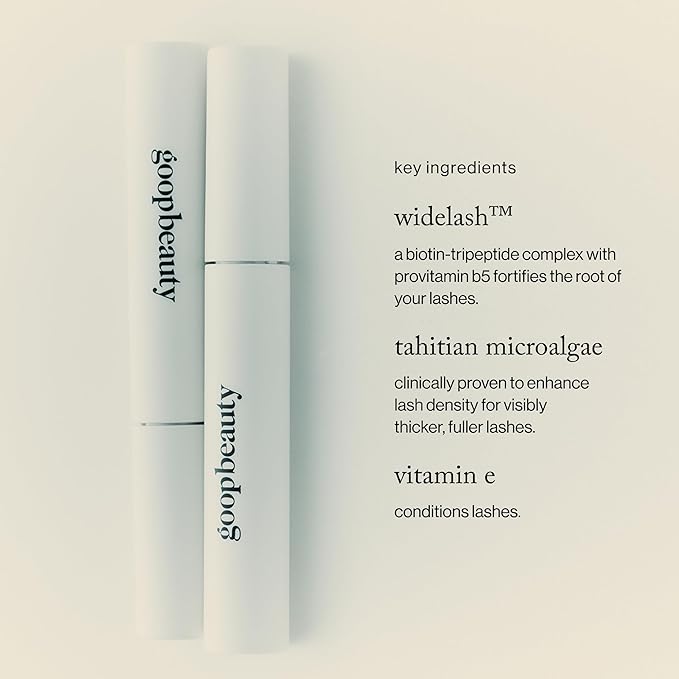 goop Beauty Featherlash Lifting Mascara | Volumizing &amp Lengthening Eyelash Serum with Nourishing Clean Ingredients | 0.15 fl oz