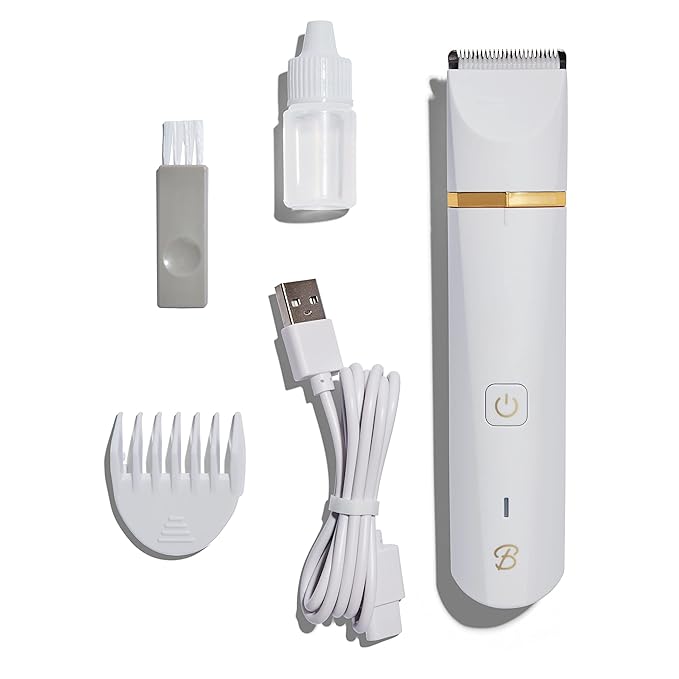 Bushbalm Bikini Trimmer - Electric Shaver Body Hair Razor for Women Waterproof Cordless Shaver for Sensitive Areas Close Grooming for Bikini Underarms and Legs ? Francesca Trimmer