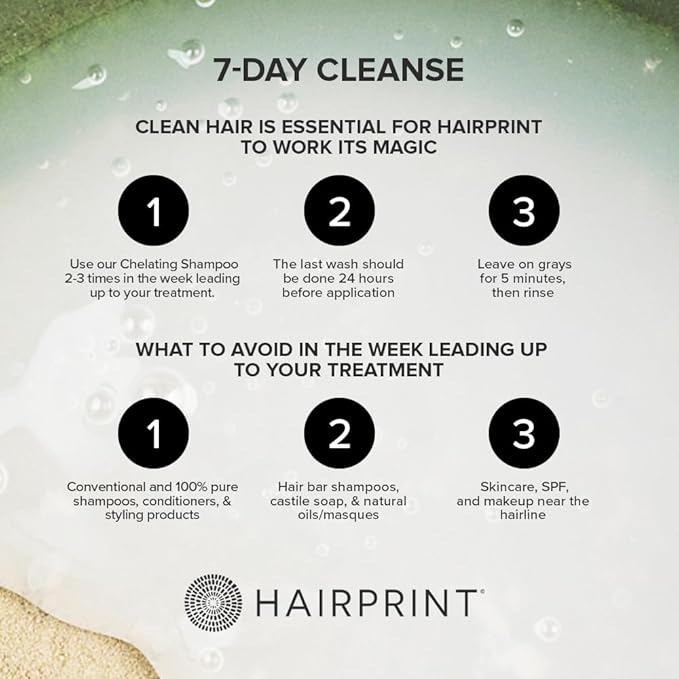 Hairprint True Color Restorer in Brown | Patented for Restoring Gray Hair | Replenishes Natural Pigment | Adds Body Strength &amp Texture | At-Home Treatment | Dye-Free &amp Non-Toxic