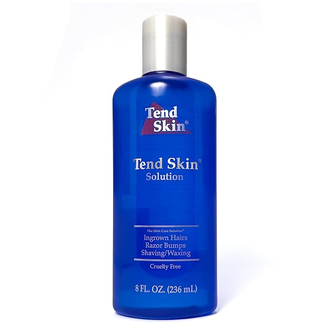 Tend Skin Solution for Unsightly Razor Bumps Ingrown Hair and Razor Burns Post Shaving and Waxing Toner for Men and Women Made in USA 8 Oz
